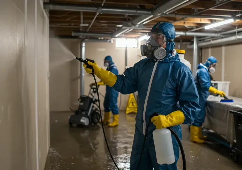 Basement Sanitization and Antimicrobial Treatment process in Buellton, CA